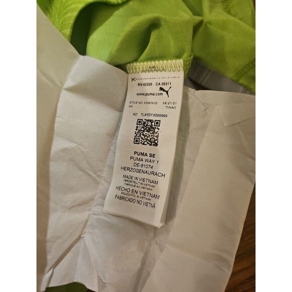 NWT Puma Cloudspun Aloha Floral Green Golf Polo Shirt Mens Size Medium AJGA - Picture 7 of 9